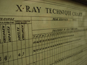 X Ray Technique Chart Template